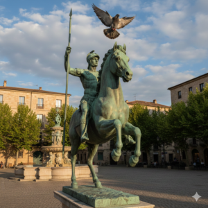 The Pigeon and the Statue